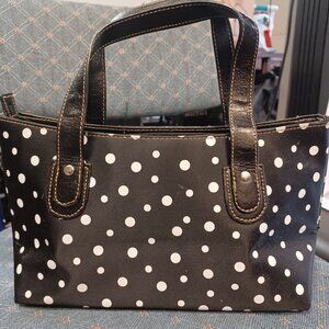 Black and White Polka Dot Purse